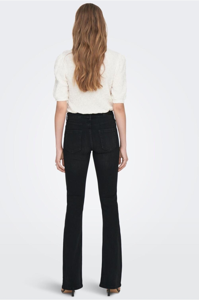 ONLBLUSH MID FLARED DNM TAI1099 NOO 15286686 WASHED BLACK